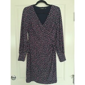 Lauren Ralph Lauren black label floral print dress size 4‎
